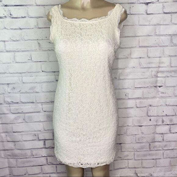 Adrianna Papell Cream Lace dress - Picture 1 of 11